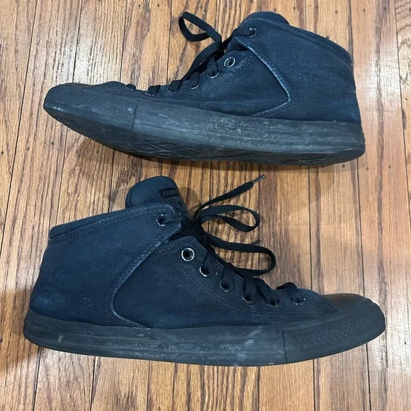 Black High-Top Street Sneaker - Mens 10 - Picture 6 of 11